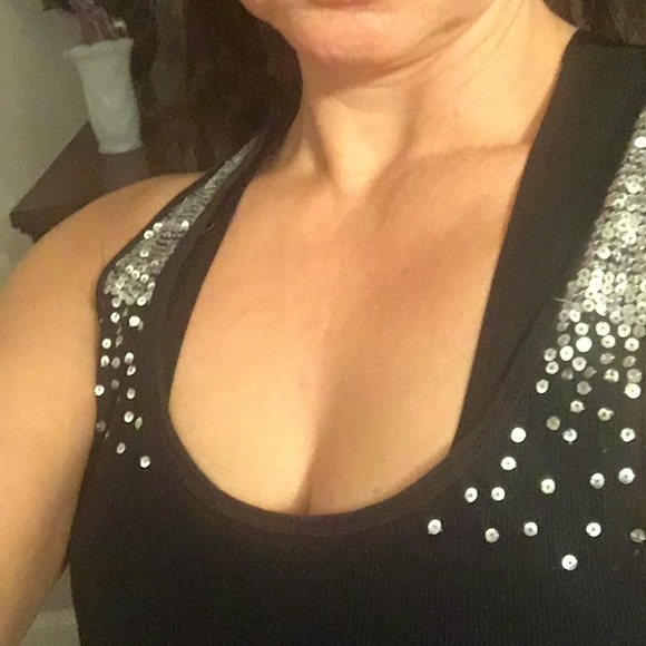 Old Navy sequined tank top - Picture 1 of 3